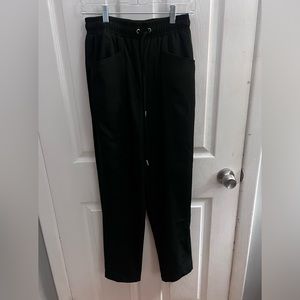 NWOT 7FAMK Black Pull Up Casual Pants_ Womens XS